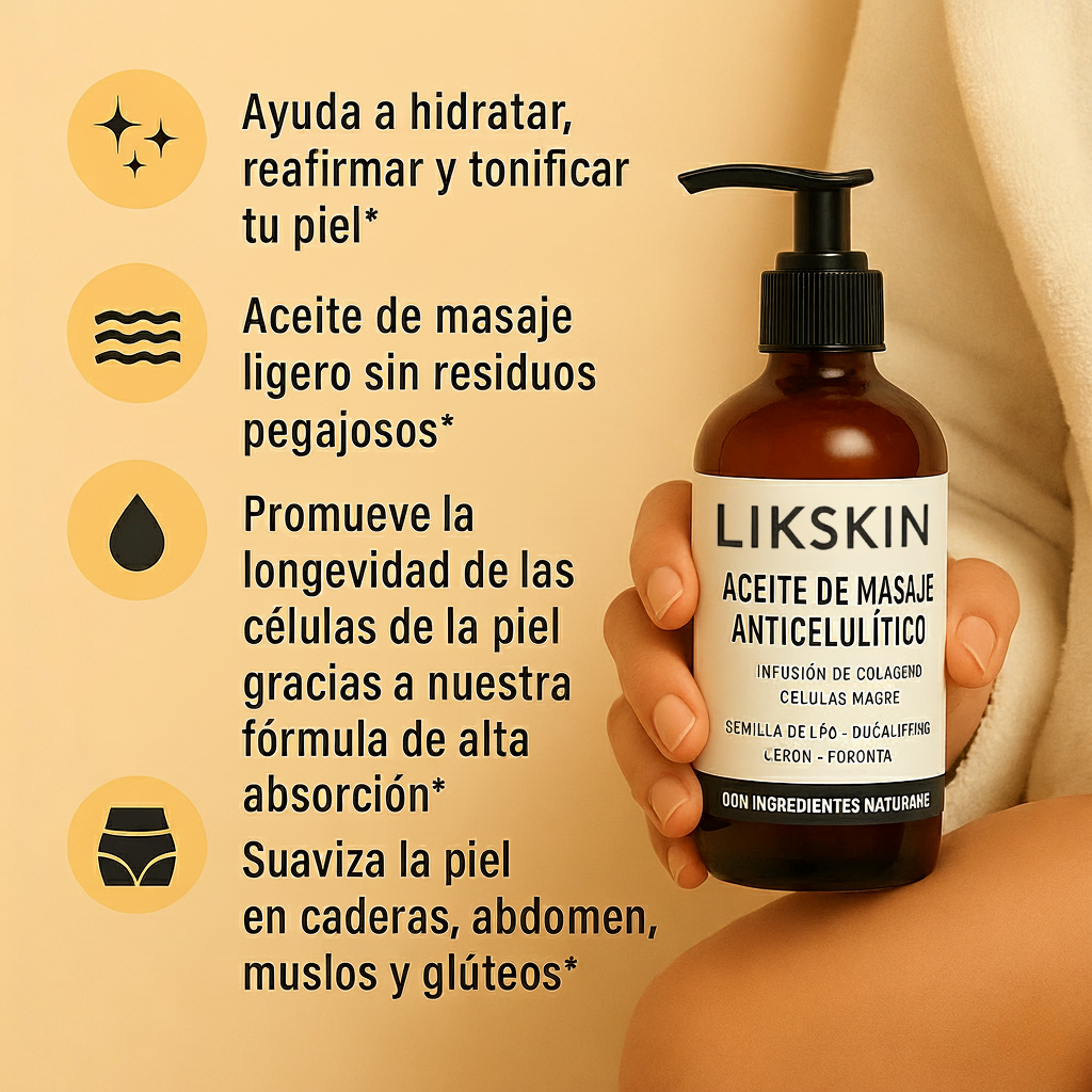 Aceite Anticelulítico para Masajear